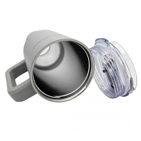 STALOWY KUBEK TERMICZNY TERMOS 1200ml Z RĄCZKĄ I SŁOMKĄ KM-2173 Kamille