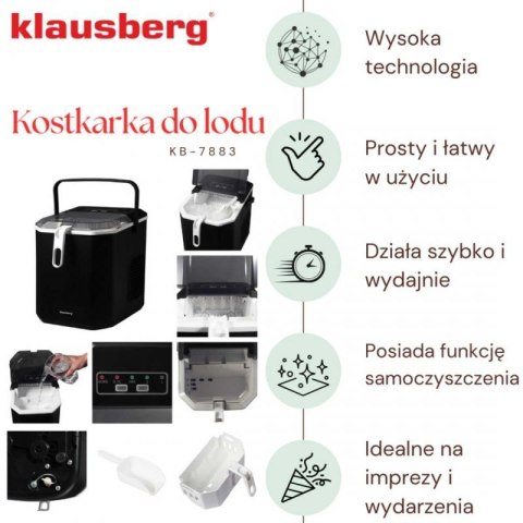 AUTOMATYCZNA KOSTKARKA DO LODU 1,2L 100W KLAUSBERG KB-7883 Klausberg