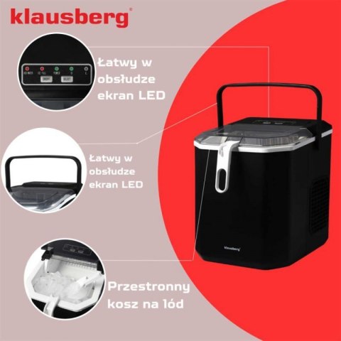AUTOMATYCZNA KOSTKARKA DO LODU 1,2L 100W KLAUSBERG KB-7883 Klausberg