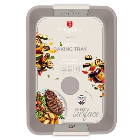 BRYTFANNA FORMA TYTANOWA 40x28cm BERLINGER HAUS BH-7903 TAUPE Berlinger haus
