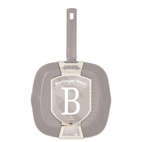 PATELNIA GRILLOWA TYTANOWA 28cm BERLINGER HAUS BH-8096 TAUPE Berlinger haus