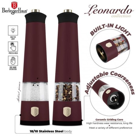 ZESTAW MŁYNKÓW ELEKTRYCZNYCH BERLINGER HAUS BH-9555 LEONARDO Berlinger haus