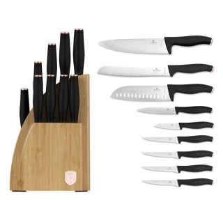 ZESTAW NOŻY BERLINGER HAUS BH-2760 BLACK ROSE W BLOKU BAMBUSOWYM Berlinger haus