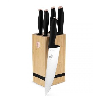 ZESTAW NOŻY BERLINGER HAUS BH-2970 BLACK ROSE W BLOKU BAMBUSOWYM Berlinger haus