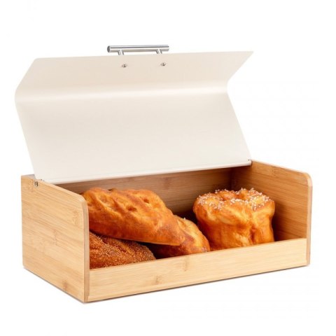 CHLEBAK BAMBUSOWY POJEMNIK NA PIECZYWO E-6075 KREMOWY Elitehoff