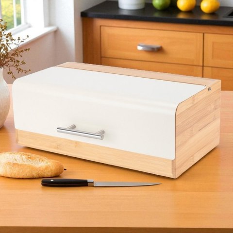 CHLEBAK BAMBUSOWY POJEMNIK NA PIECZYWO E-6075 KREMOWY Elitehoff