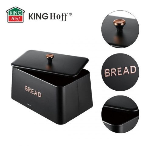 ELEGANCKI CHLEBAK STALOWY KINGHOFF KH-1949 CZARNY Kinghoff