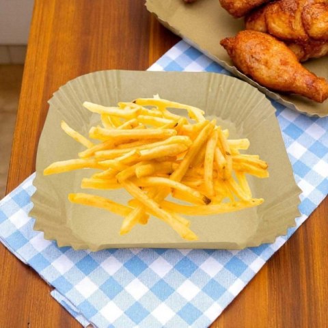 WKŁAD PAPIEROWY DO FRYTOWNICY KWADRATOWY 16x16cm 50szt. ALPENBURG Alpenburg