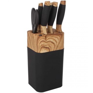 ZESTAW NOŻY KUCHENNYCH W STOJAKU Z OSTRZAŁKĄ 3775 Brunbeste