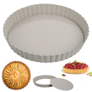 BLACHA FORMA DO TARTY Ø25cm Z WYJMOWANYM DNEM KINGHOFF KH-1969 Kinghoff