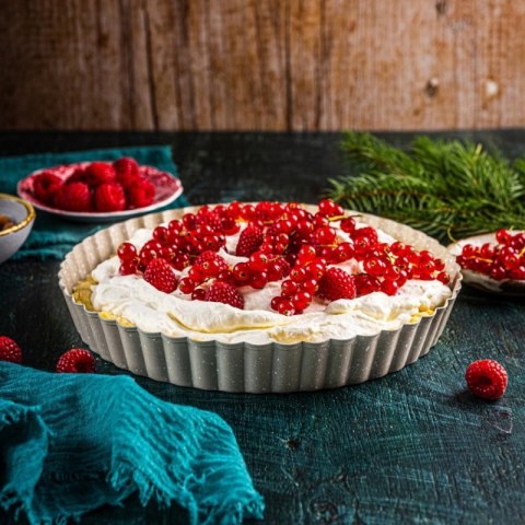 BLACHA FORMA DO TARTY Ø25cm Z WYJMOWANYM DNEM KINGHOFF KH-1969 Kinghoff