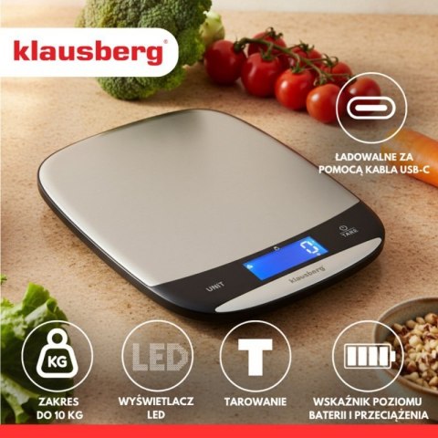 ELEKTRONICZNA WAGA KUCHENNA 10kg KLAUSBERG KB-7936 Klausberg