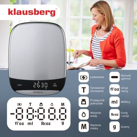 ELEKTRONICZNA WAGA KUCHENNA 10kg KLAUSBERG KB-7936 Klausberg
