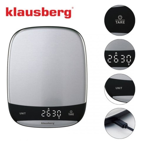 ELEKTRONICZNA WAGA KUCHENNA 10kg KLAUSBERG KB-7936 Klausberg