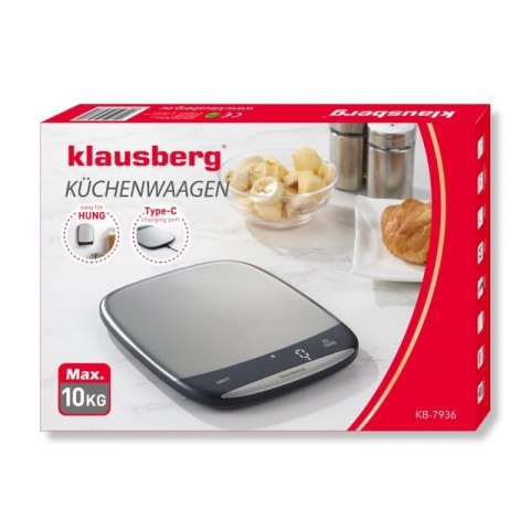 ELEKTRONICZNA WAGA KUCHENNA 10kg KLAUSBERG KB-7936 Klausberg