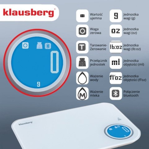 ELEKTRONICZNA WAGA KUCHENNA 10kg KLAUSBERG KB-7936 Klausberg