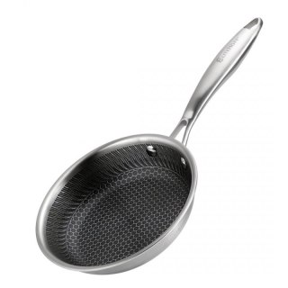 PATELNIA STALOWA 18cm Z POWŁOKĄ PLASTER MIODU E-7544 Elitehoff