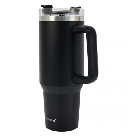 STALOWY KUBEK TERMICZNY TERMOS 1100ml Z RĄCZKĄ I SŁOMKĄ KLAUSBERG KB-7942 Klausberg