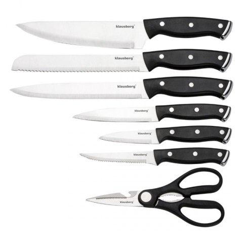 ZESTAW NOŻY KUCHENNYCH I DO STEKÓW W BLOKU KLAUSBERG KB-7985 Klausberg