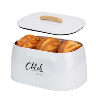 CHLEBAK POJEMNIK STALOWY NA PIECZYWO E-6325 biały Elitehoff