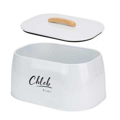 CHLEBAK POJEMNIK STALOWY NA PIECZYWO E-6325 biały Elitehoff