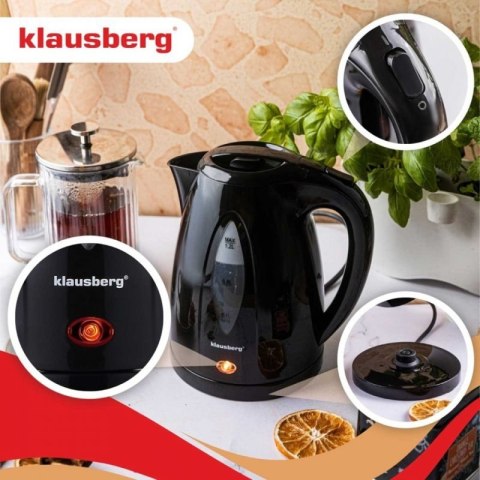 CZAJNIK ELEKTRYCZNY 1,2L KLAUSBERG KB-9001 CZARNY Klausberg
