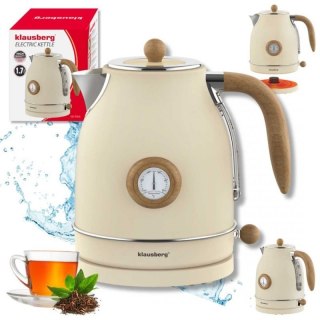 CZAJNIK ELEKTRYCZNY 1,7L Z TERMOMETREM KLAUSBERG KB-9006 RETRO Klausberg