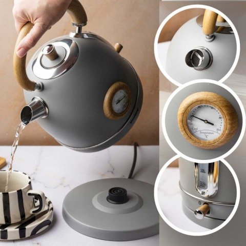 CZAJNIK ELEKTRYCZNY 1,8L Z TERMOMETREM KLAUSBERG KB-9009 RETRO Klausberg