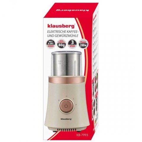 ELEKTRYCZNY MŁYNEK DO KAWY PRZYPRAW OWOCÓW KLAUSBERG KB-7993 Klausberg