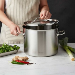 GARNEK GASTRONOMICZNY Z POKRYWĄ STALOWĄ Ø30cm 14L KINGHOFF KH-2022 Kinghoff