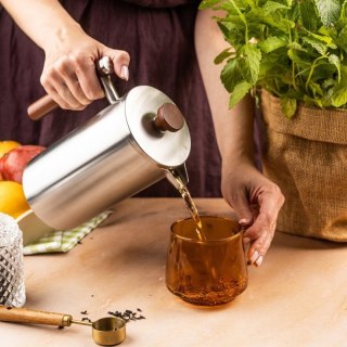 STALOWY ZAPARZACZ TŁOKOWY DO KAWY HERBATY 1L KINGHOFF KH-1995 Kinghoff