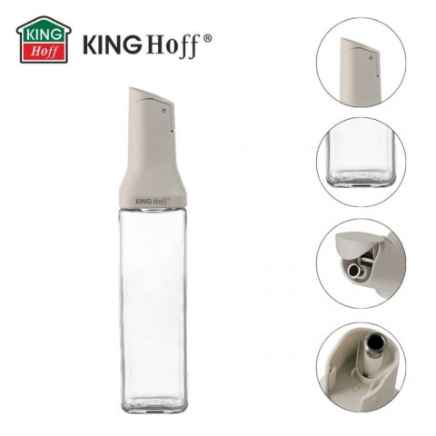 SZKLANA BUTELKA 500ml Z NALEWAKIEM DO OCTU I OLIWY KINGHOFF KH-2004 Kinghoff