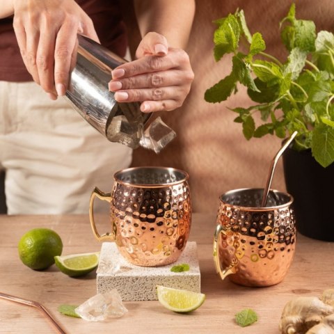 ZESTAW STALOWYCH KUBKÓW 500ml DO DRINKÓW MOSCOW MULE KINGHOFF KH-2000 Kinghoff