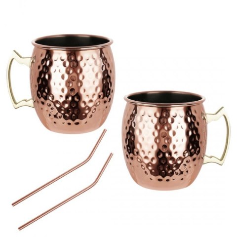 ZESTAW STALOWYCH KUBKÓW 500ml DO DRINKÓW MOSCOW MULE KINGHOFF KH-2000 Kinghoff