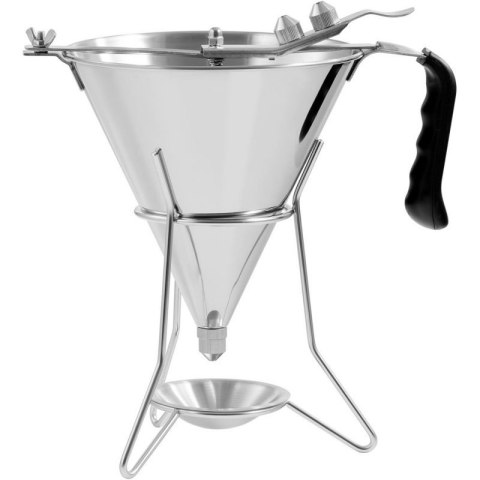 Dozownik lejek pistolet do sosów polew stalowy + stojak 3 dysze 1.8 l Royal catering