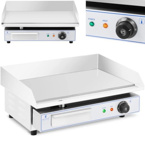 Grill elektryczny płyta grillowa gładka 550 x 400 mm 3000 W Royal catering