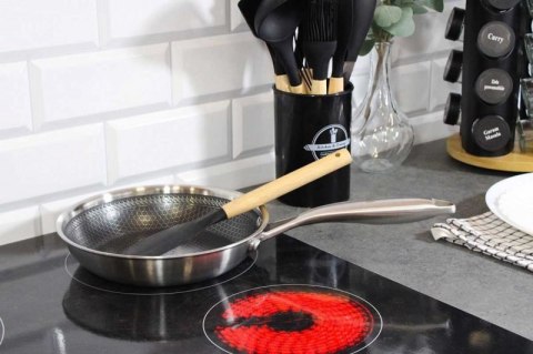 PATELNIA STALOWA 22cm Z POWŁOKĄ PLASTER MIODU 5549 Brunbeste