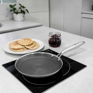 PATELNIA STALOWA DO NALEŚNIKÓW 28cm Z POWŁOKĄ PLASTER MIODU 5547 Brunbeste