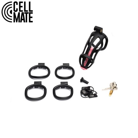 Pas cnoty Centurion Chastity Cage Black Size 4 CELLMATE CELLMATE