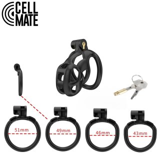 Pas cnoty Guardian Chastity Cage Black Size 1 CELLMATE CELLMATE
