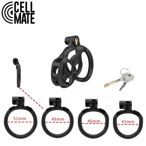 Pas cnoty Guardian Chastity Cage Black Size 1 CELLMATE CELLMATE