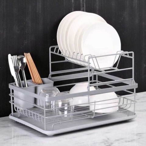 SUSZARKA DO NACZYŃ Z OCIEKACZEM I TACĄ E-8086 Elitehoff