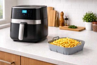 WKŁAD SILIKONOWY WIELORAZOWY DO FRYTKOWNICY 15,5x15,5cm ALPENBURG Alpenburg