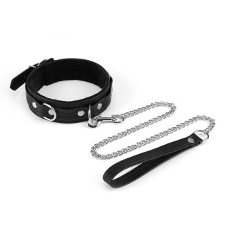 Obróżka Ze Smyczą Black Bond Collar With Leash Liebe Seele Liebe Seele