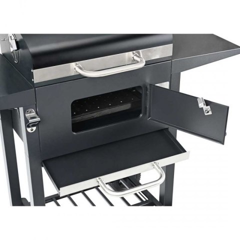 DUŻY GRILL WĘGLOWY NA KÓŁKACH Z PÓŁKAMI KLAUSBERG KB-9034 Klausberg