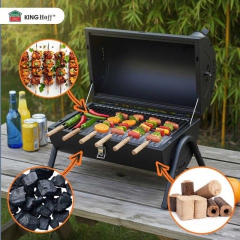 GRILL WĘGLOWY PRZENOŚNY SKŁADANY KINGHOFF KH-2032 Kinghoff