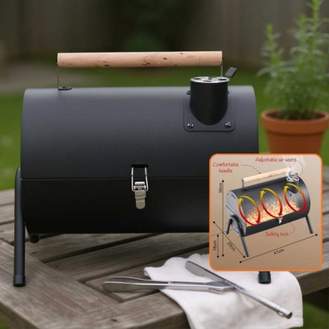 GRILL WĘGLOWY PRZENOŚNY SKŁADANY KINGHOFF KH-2032 Kinghoff