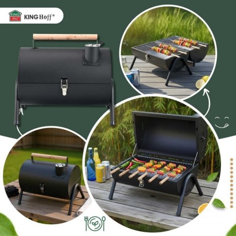 GRILL WĘGLOWY PRZENOŚNY SKŁADANY KINGHOFF KH-2032 Kinghoff