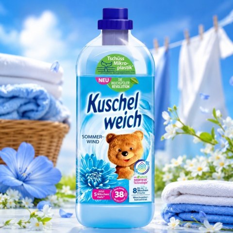 PŁYN DO PŁUKANIA KUSCHEL 1L SOMMER WIND NIEBIESKI