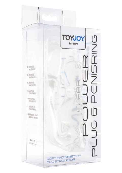 Power Plug & Penisring Transparent TOYJOY